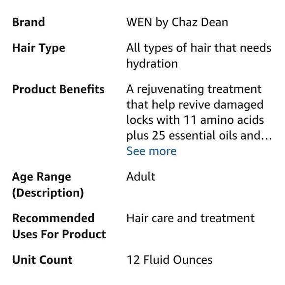 WEN By Chaz Dean Six Thirteen Cleansing Treatment 12 OZ NEW PACKAGE - Picture 5 of 6
